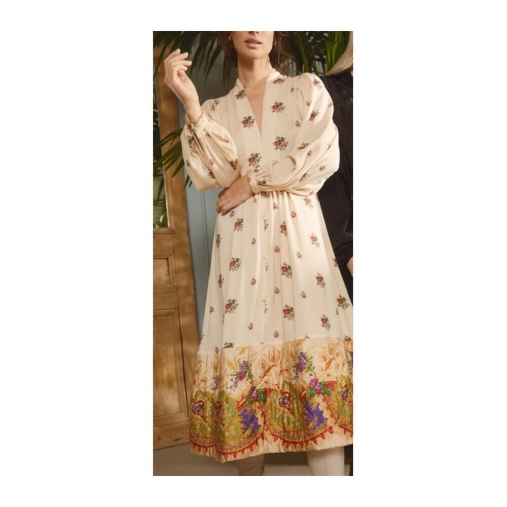 ByTimo Floral Midi Dress Women's Sz. M